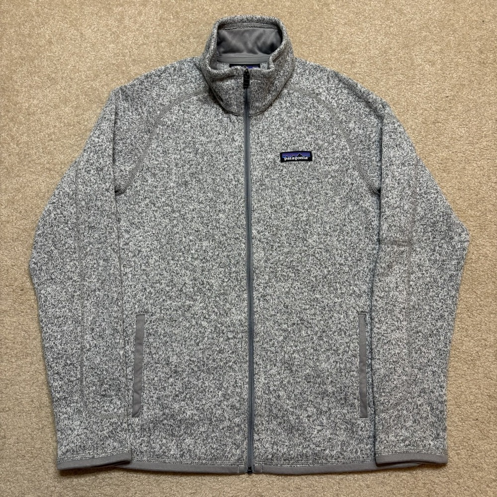 Patagonia Better Sweater Jacket Womens Small Gray Full Zip Fleece Hiking Outdoor